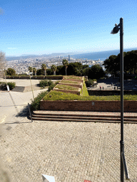 The Santa Amàlia Bastion of the Montjuïc Castle at the southeast side of the Montjuïc hill, viewed from the northeast tower