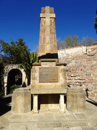 Memorial at the Santa Elena Moat of the Montjuïc Castle at the southeast side of the Montjuïc hill