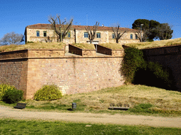 Building at the north side of the Outer Ward at the Montjuïc Castle at the southeast side of the Montjuïc hill