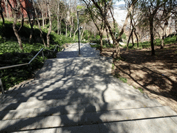 Staircase from the Montjuïc hill to the Carrer de Margarit street