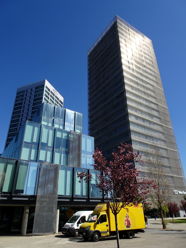 Skyscrapers at the Plaça d`Europa square