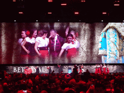 Singer and dancers of the opera `Carmen` at the opening ceremony of the EAU19 conference at the eURO Auditorium 1 of the Red Area of the Fira Barcelona Gran Via conference center