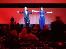 Singers of the opera `Carmen` at the opening ceremony of the EAU19 conference at the eURO Auditorium 1 of the Red Area of the Fira Barcelona Gran Via conference center