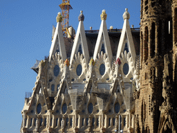 East side of the Sagrada Família church, viewed from the Plaça de Gaudí park
