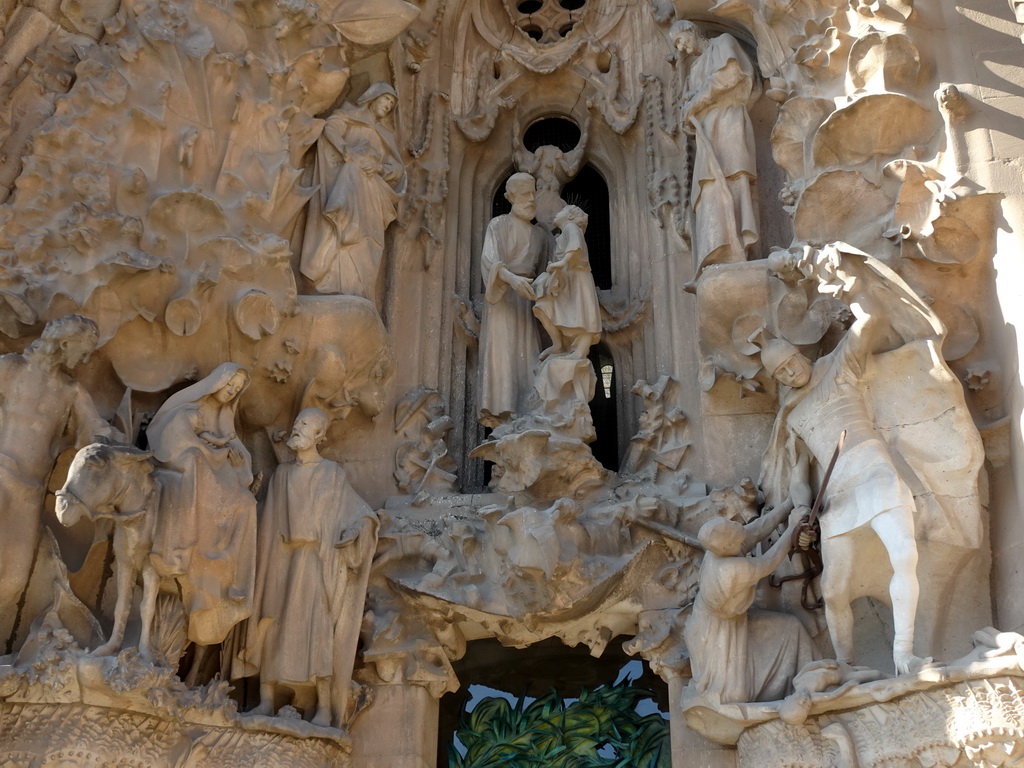 The Hope Hallway of the Nativity Facade at the northeast side of the Sagrada Família church