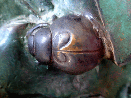 Ladybug statuette at the door of the Nativity Facade at the northeast side of the Sagrada Família church