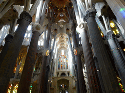 Nave and apse of the Sagrada Família church