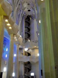 East spiral staircase at the Sagrada Família church