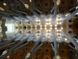 Ceiling of the nave of the Sagrada Família church