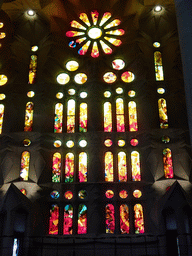 barcelona_3_569 - 316 kb - 768x1024 - Stained glass windows at the nave of the Sagrada Família church Stained glass windows at the nave of the Sagrada Família church
