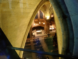 Crypt of the Sagrada Família church, viewed from the center part of the ambulatory