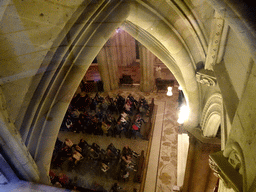 Crypt of the Sagrada Família church, viewed from the left side of the ambulatory