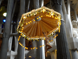 Baldachin above the altar of the Sagrada Família church, viewed from the ambulatory