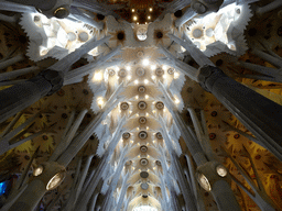 Ceiling of the nave of the Sagrada Família church