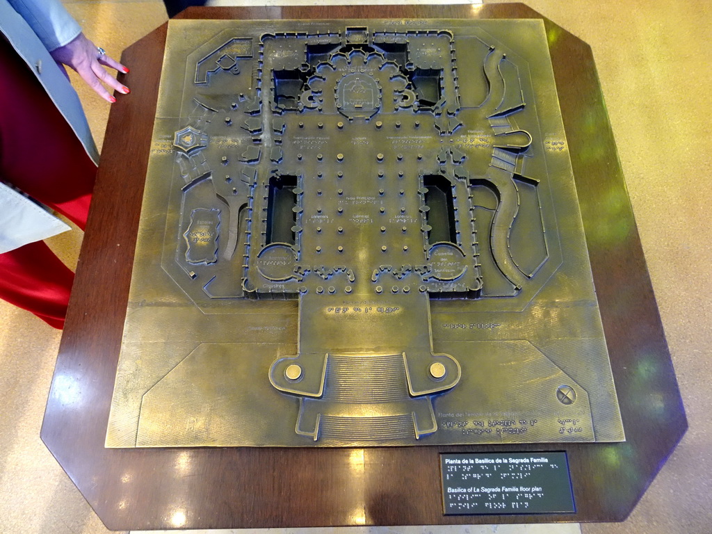 Floor plan of the Sagrada Família church