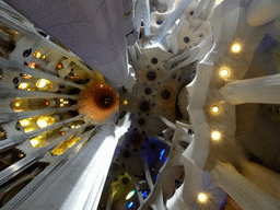 Ceiling of the apse and ambulatory of the Sagrada Família church