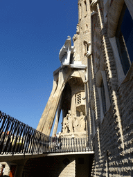 Right side of the Passion Facade at the southwest side of the Sagrada Família church