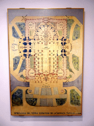 Floorplan of the symbolism at the Sagrada Família church, at the Sagrada Família Museum