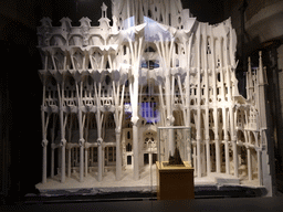 Scale models of the Sagrada Família church, at the Sagrada Família Museum