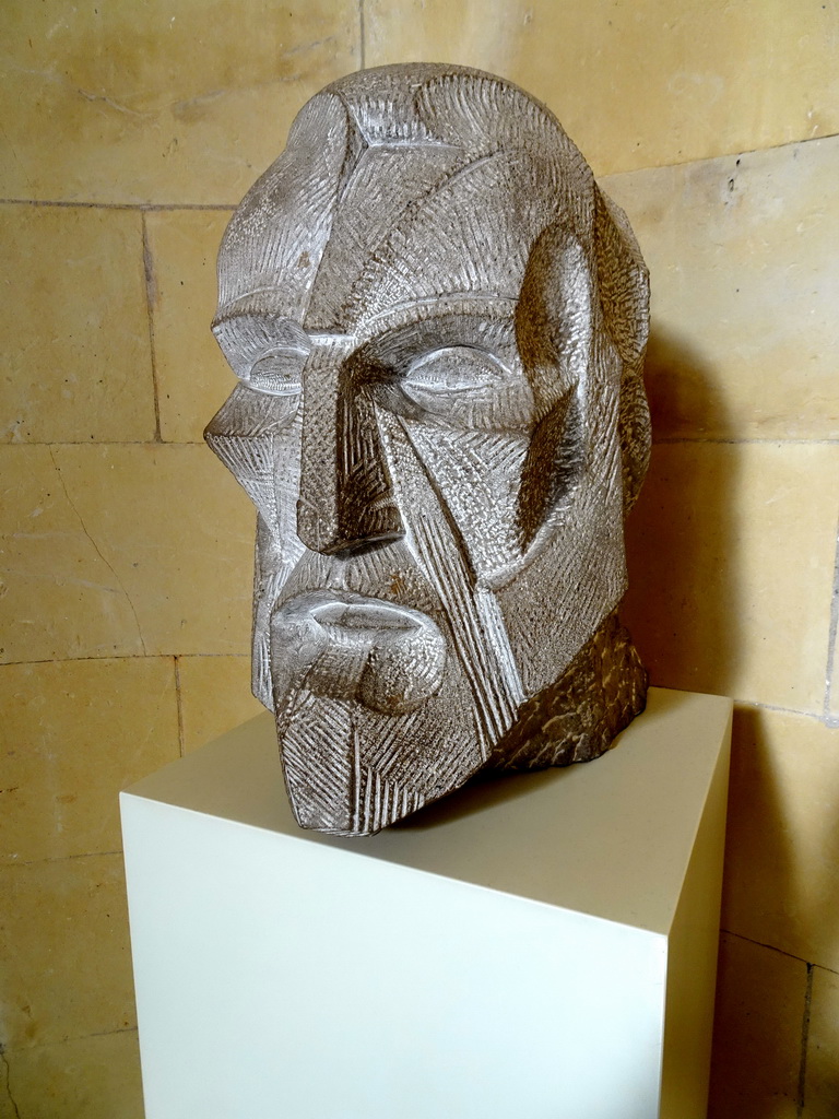 Bust of Antoni Gaudí by Josep Maria Subirachs, at the Sagrada Família Museum