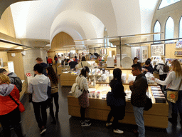 Interior of the souvenir shop at the Sagrada Família Museum