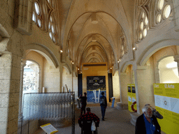 Interior of the temporary exhibition `Ramon Llull: 700 Years of his Mission` at the Sagrada Família church