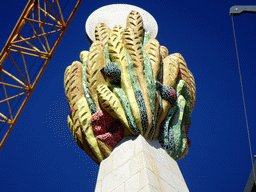 Pinnacle at the south side of the Sagrada Família church, viewed from the Carrer de Mallorca street