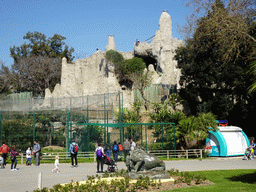 The hill at the Barcelona Zoo, viewed from the southeast side