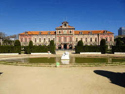 Fountain and front of the Palau del Parlament de Catalunya building at the Parc de la Ciutadella park