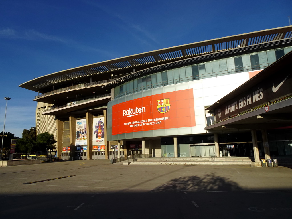 Northwest side of the Camp Nou stadium