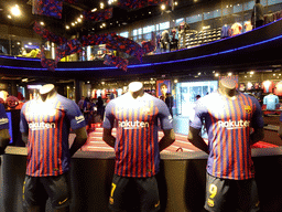 FC Barcelona shirts at the FCBotiga Megastore