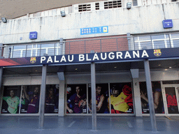 Front of the Palau Blaugrana sports complex