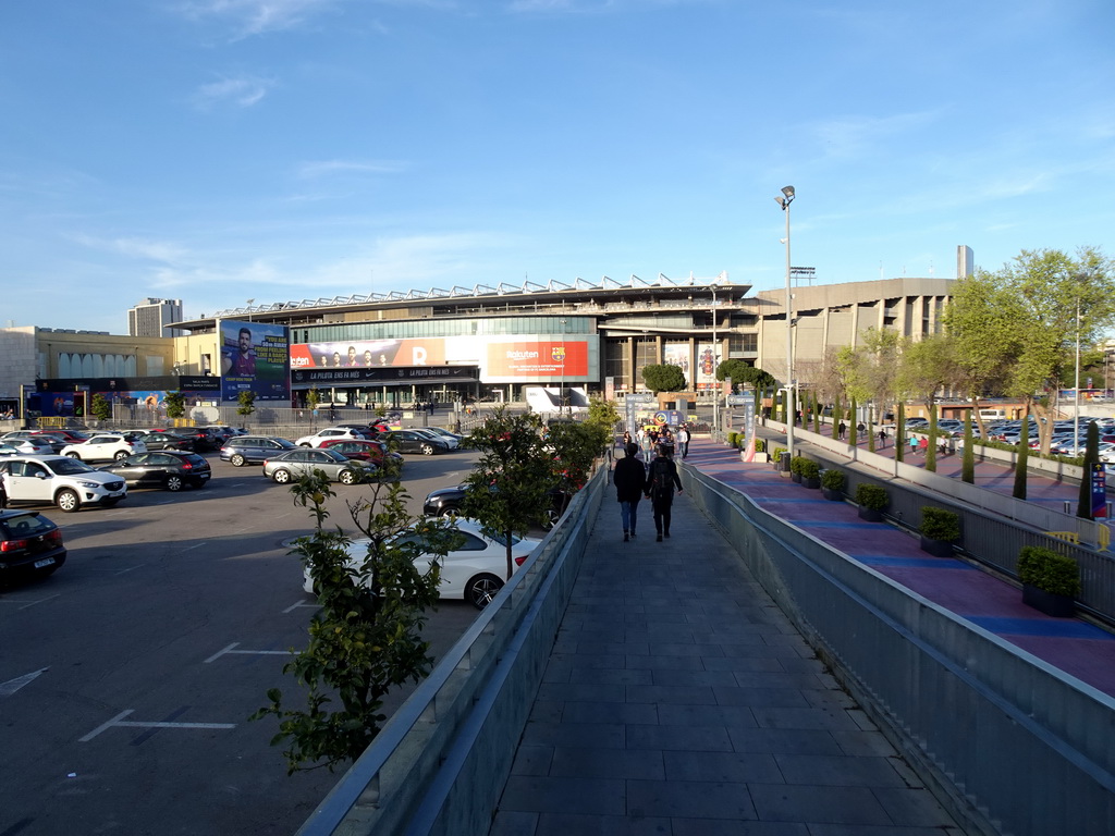 Southwest side of the Camp Nou stadium