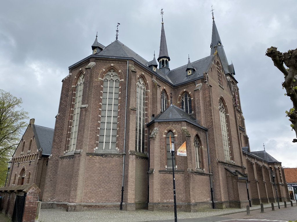 East side of the Heilige Maria Hemelvaartkerk church, viewed from the Kloosterstraat street