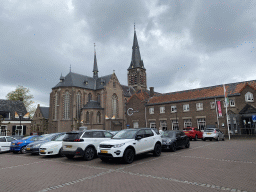 The Jack van Gilsplein square with the Heilige Maria Hemelvaartkerk church and the former Brigidaklooster monastery