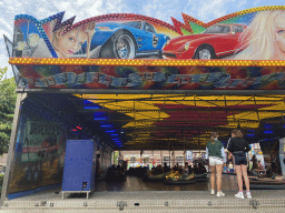 Bumper cat attraction at the funfair at the Jack van Gilsplein square