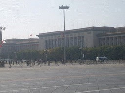 Tiananmen Square, with the Great Hall of the People
