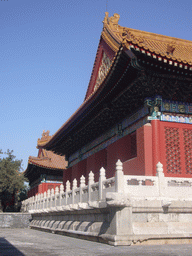 Right front of the Hall of Martial Valour at the Forbidden City