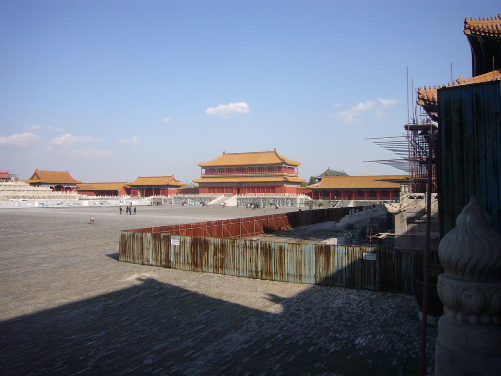 The Pavilion of Embodying Benevolence and surroundings at the Forbidden City