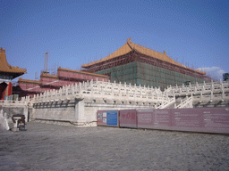 The Hall of Supreme Harmony, under renovation, at the Forbidden City