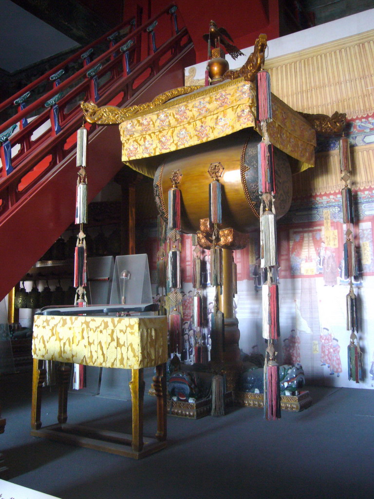 Interior of the Pavilion of Spreading Righteousness at the Forbidden City