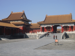 The Gate of on the west side of the Hall of Supreme Harmony at the Forbidden City