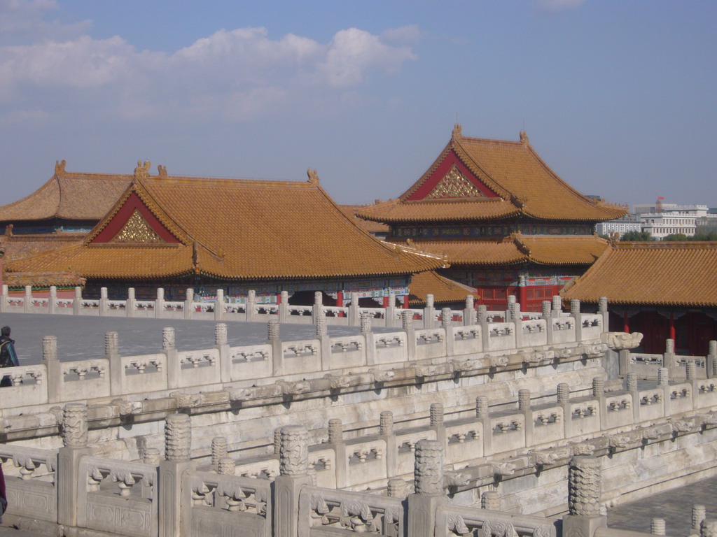The west side of the Hall of Complete Harmony at the Forbidden City