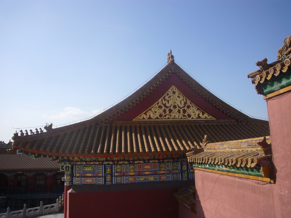 Rooftop near the Hall of Preserving Harmony at the Forbidden City