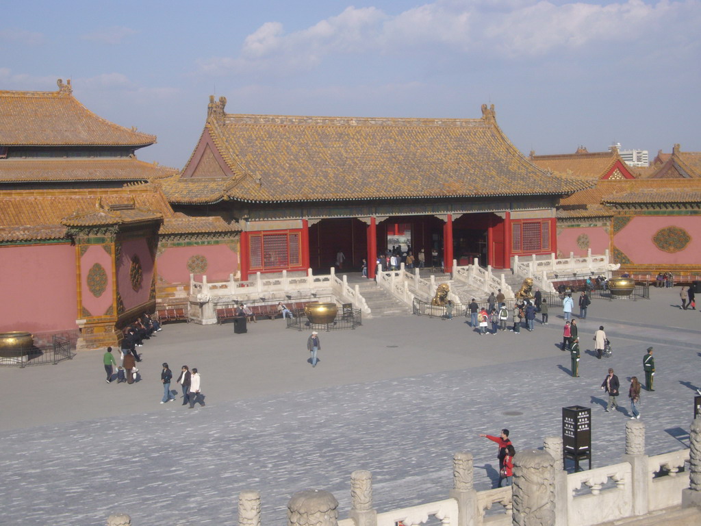 The Gate of Heavenly Purity at the Forbidden City, viewed from the back side of the Hall of Preserving Harmony