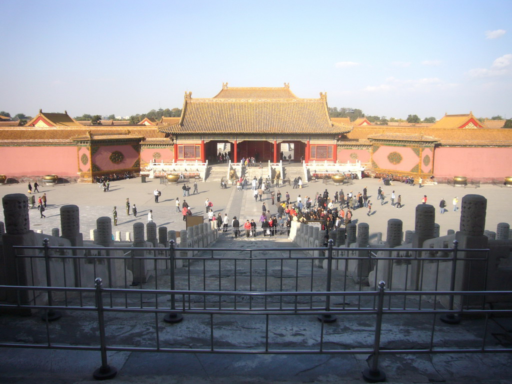 The Gate of Heavenly Purity at the Forbidden City, viewed from the back side of the Hall of Preserving Harmony