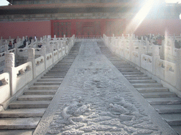 The Dragon Pavement at the back side of the Hall of Preserving Harmony at the Forbidden City