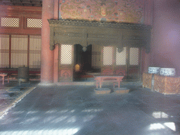 Interior of the Hall of Earthly Tranquility at the Forbidden City