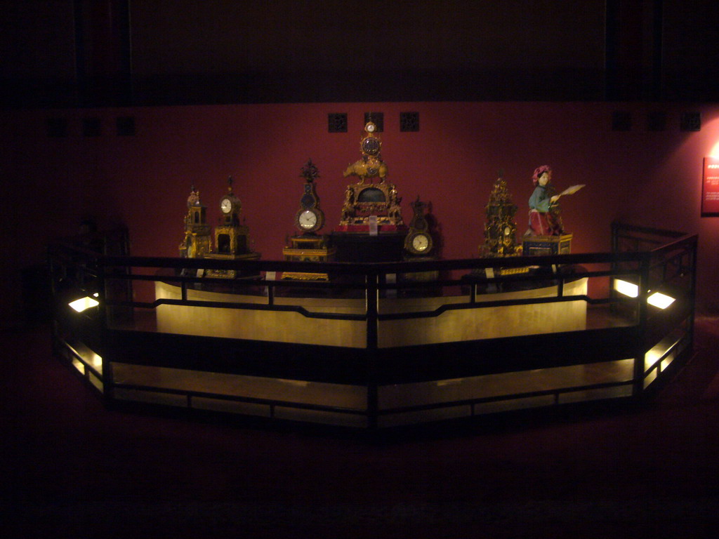 Clocks at the Hall of Ancestry Worship at the Forbidden City