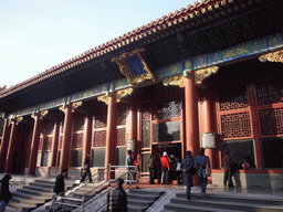 Front of the Hall of Joyful Longevity at the Forbidden City, with explanation